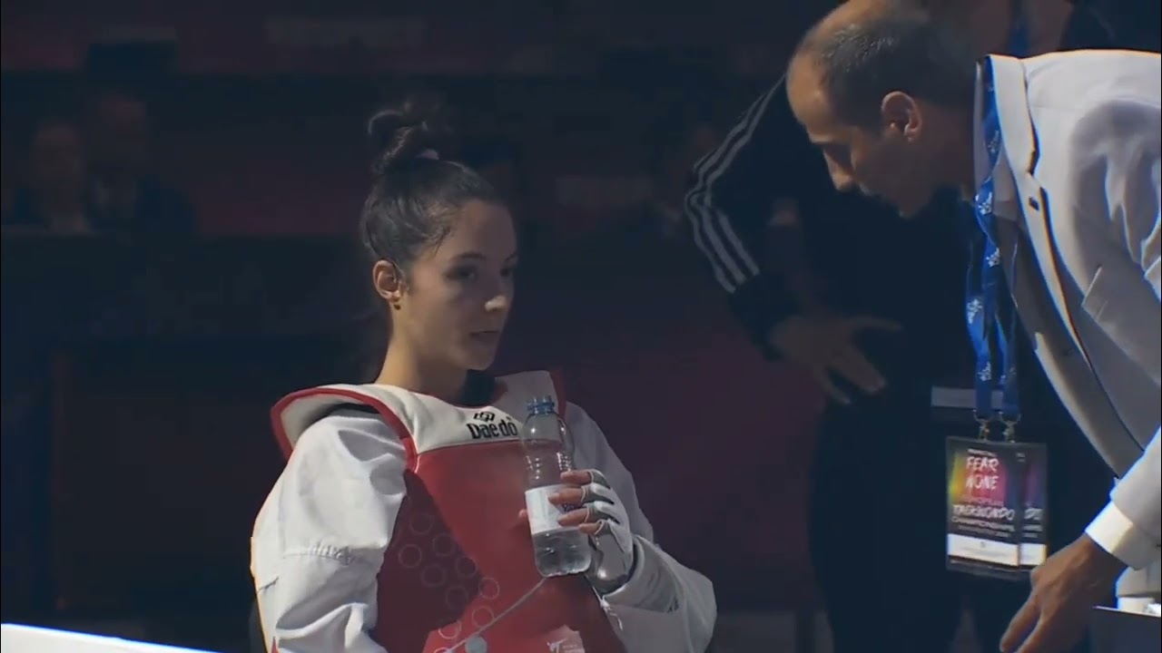 Final Female -49 kg Merve Dincel (TUR) - Avishag Semberg (ISR) 2022 European Taekwondo Championship