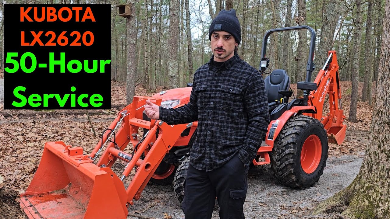 Kubota LX2620 50-Hour Service (Step-By-Step Maintenance)