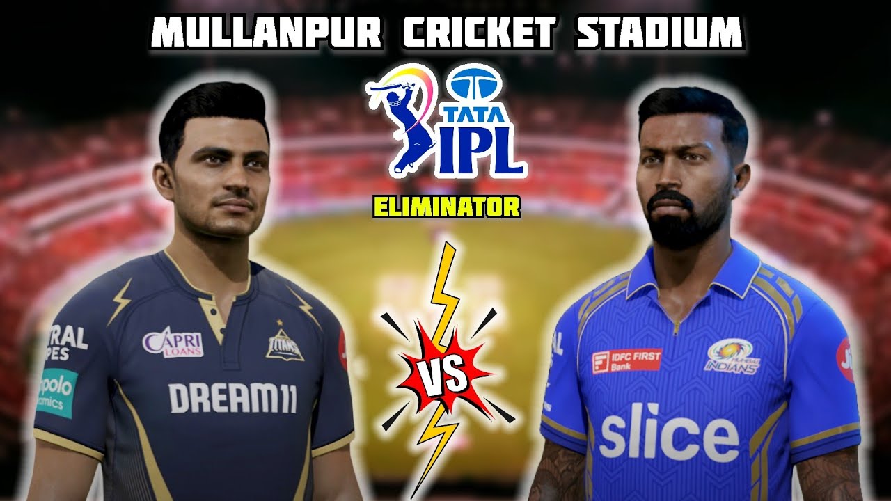 GT vs MI | ELIMINATOR Match Highlights | TATA IPL 2025 | Cricket24 Gameplay