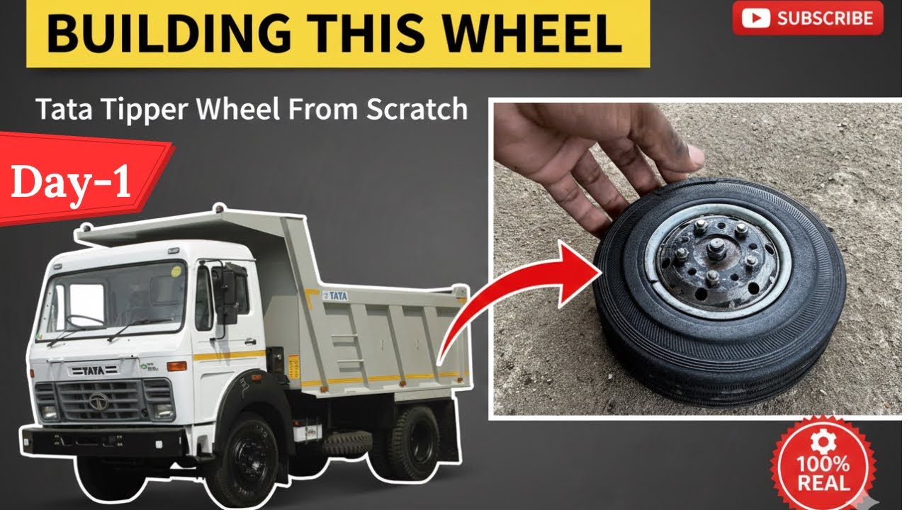 Mini Tipper Truck Wheel Mechanism | Handmade Metal Creation/part-1