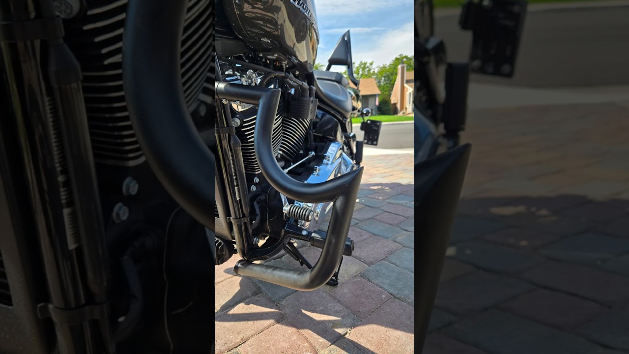 #Crash-Bar / #Engine-Guard installation on my 2019 #Harley-Davidson #Breakout to match my Sissy Bar