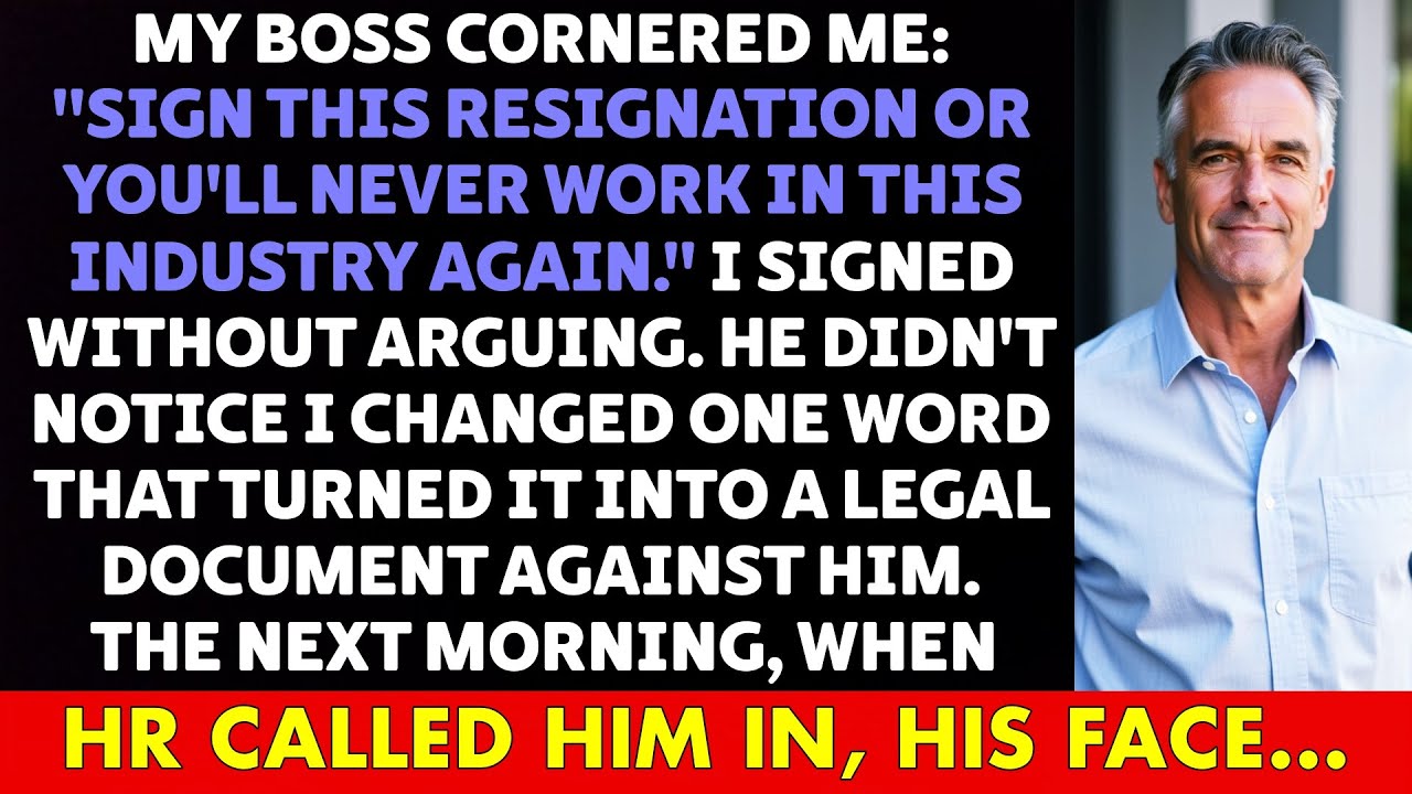 Intimidated to Sign My RESIGNATION… But What I Wrote Instead SHOCKED Them
