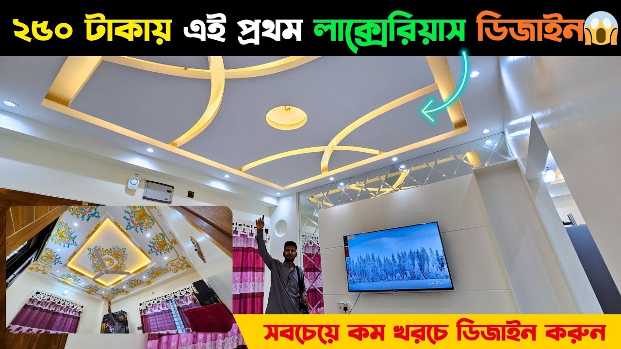 ২৫০ টাকায় এই প্রথম লাক্সেরিয়াস ডিজাইন 😱 সবচেয়ে কম খরচে ডিজাইন করুন || Modern Home Interior Design