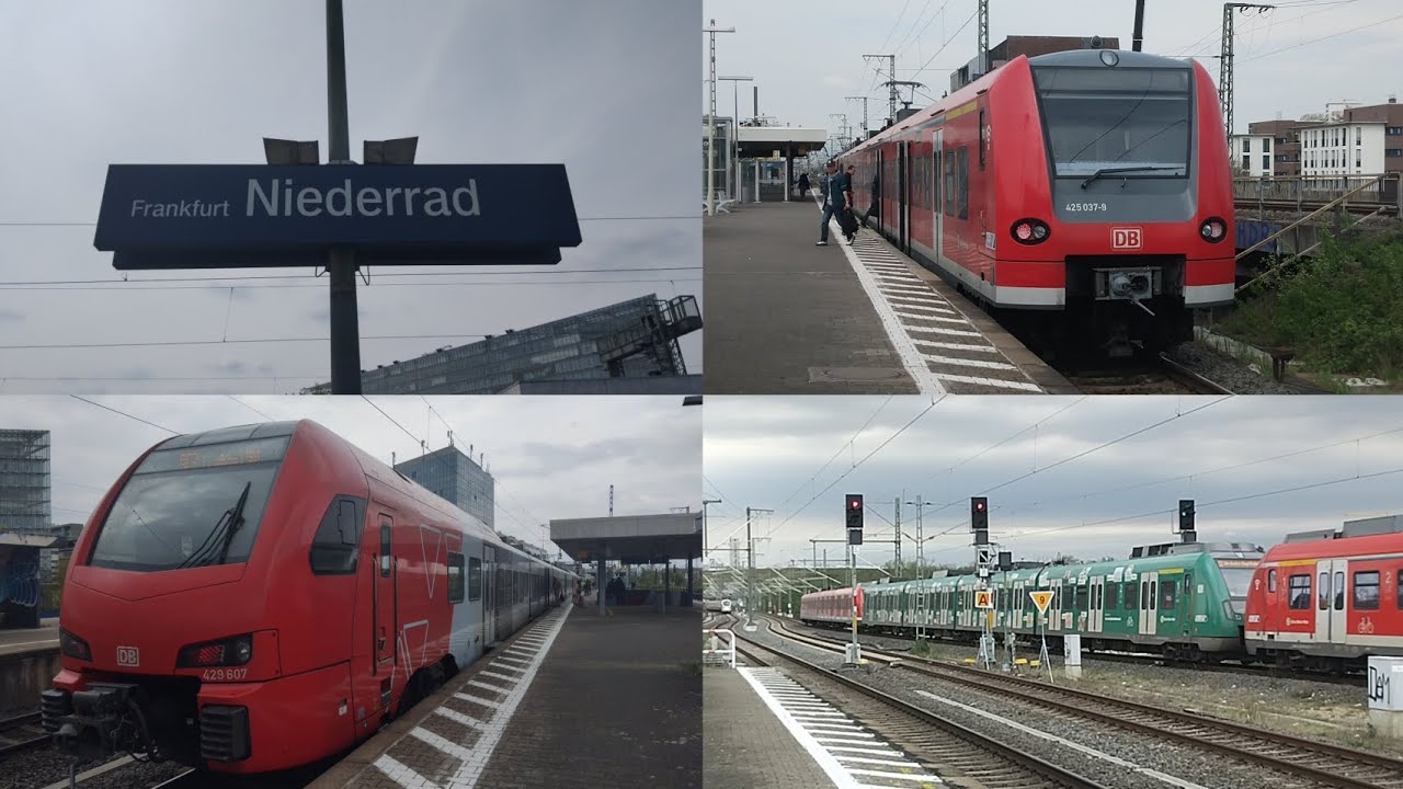 Zugverkehr in Frankfurt Niederrad