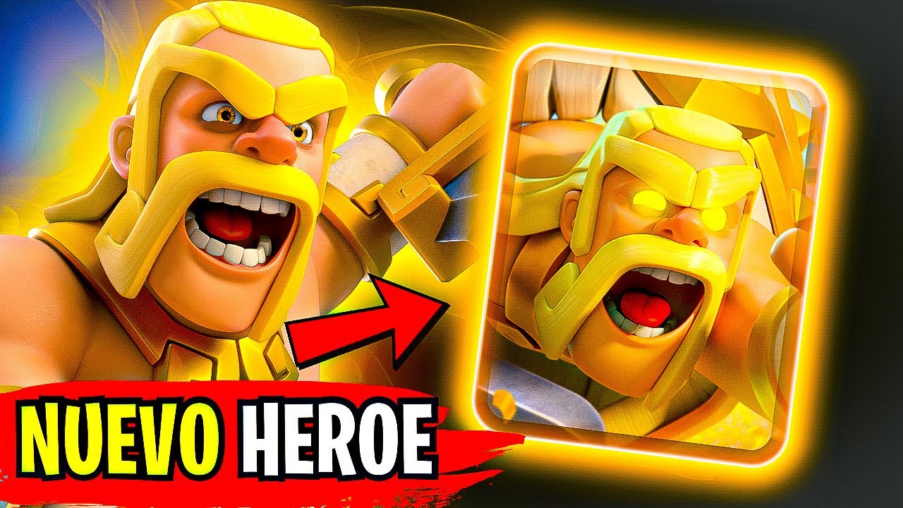 NUEVO BÁRBARO HÉROE pega DELICIOSO 😳 - Clash Royale Gameplay