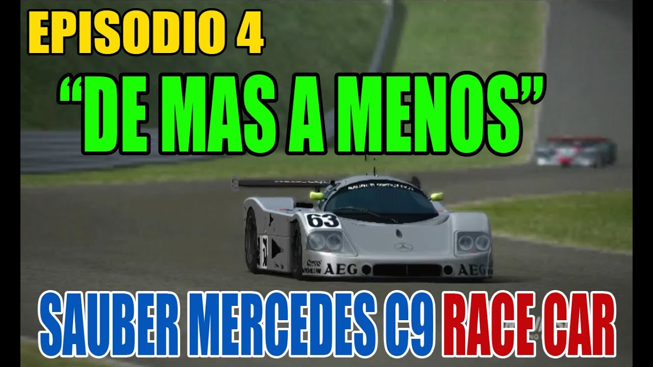 Gran Turismo 4 PS2 Public Beta - EP04 Sauber Mercedes C9 Race Car (4 CARRERAS) de mas a menos 🤷‍♂️😂