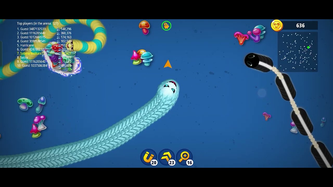  Become longest and biggest  🐍 worm  in the  arena # worm zone 