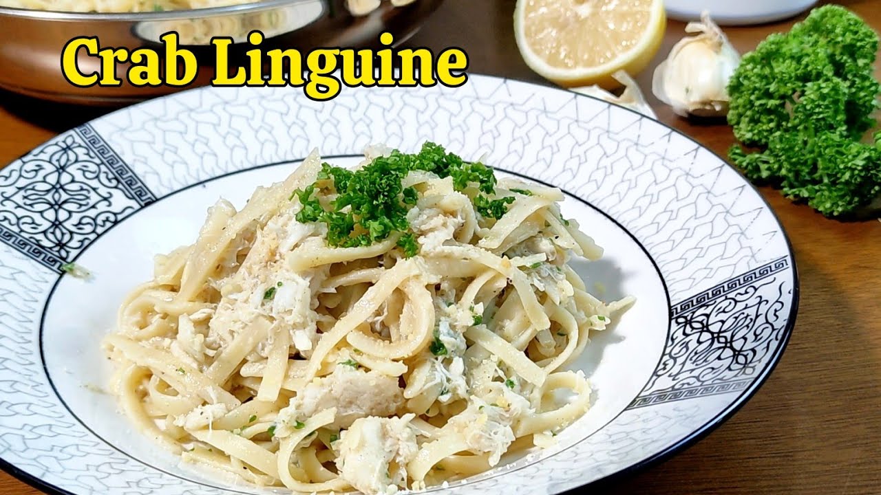 Crab Linguine Pasta | Kitchen time with Anna
