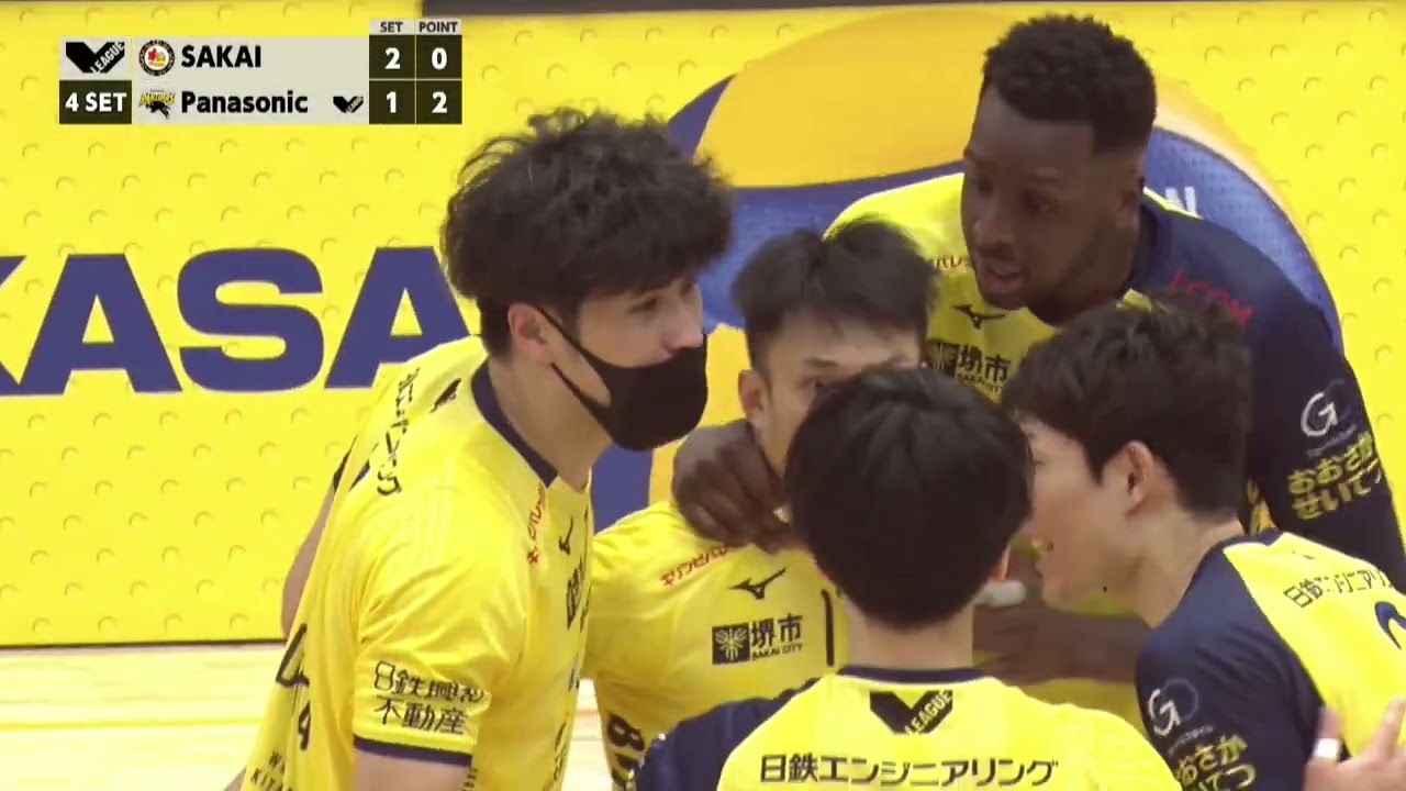 2021-22 V.LEAGUE 第27戦 堺ブレイザーズ vs パナソニックパンサーズ（2022.2.26 in堺市立大浜体育館）