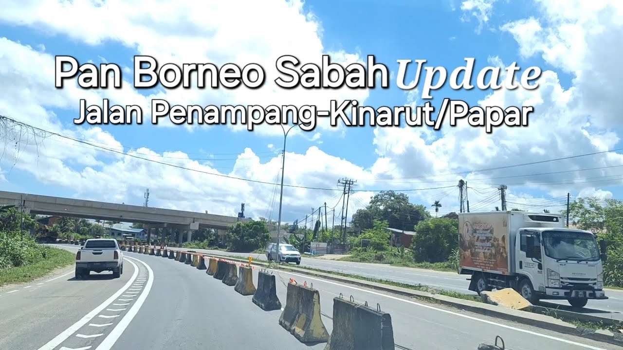 Pan Borneo Sabah flyover Jalan Penampang-Kinarut/Papar latest TERKINI 07/07/2024🚙Lepas banjir kilat🥲