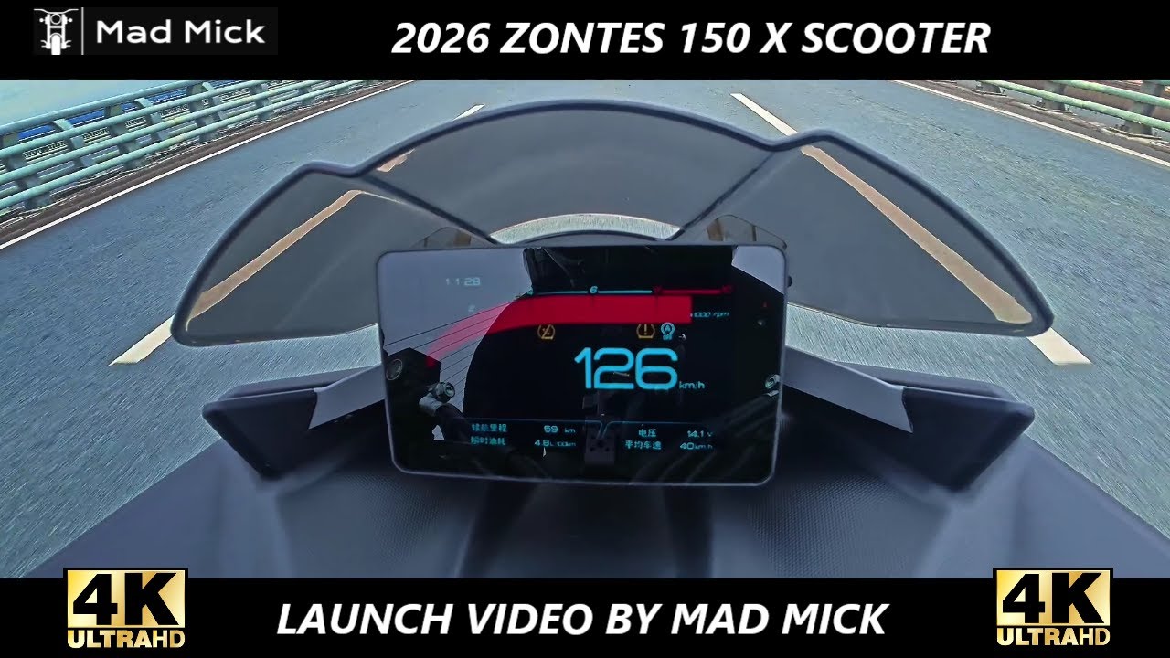 Film z premiery skutera Zontes 150X 2026 autorstwa Mad Micka