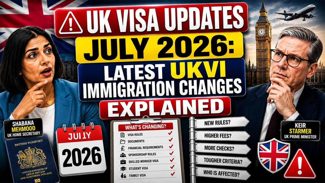 🚨 UK Visa Updates July 2026: Latest UKVI Immigration Changes Explained