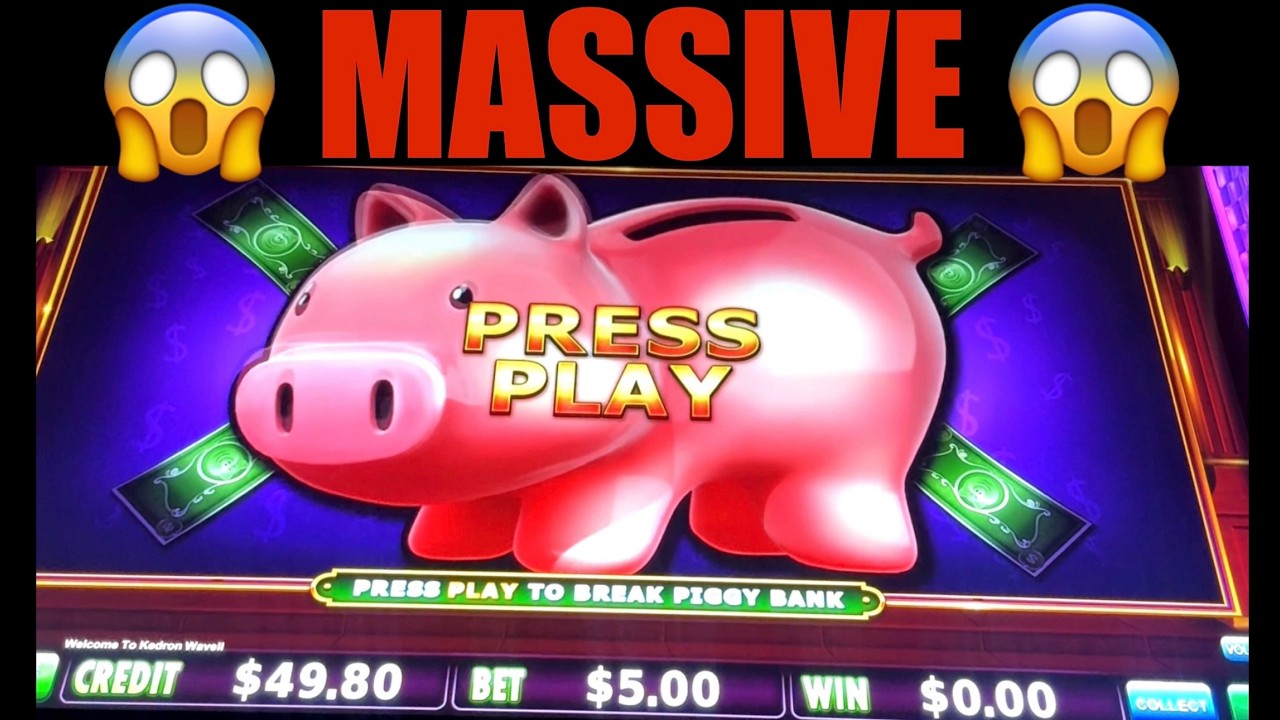 😱 MASSIVE 😱 PIGGY N MORE BANKING SLOT MACHINE 🎰 POKIE WINS