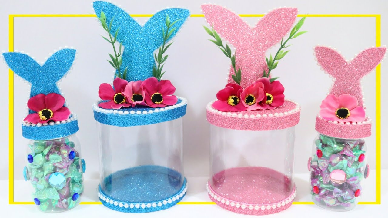DECORACION + DULCERO CON TEMATICA DE SIRENA HECHAS CON BOTELLA DE PLASTICO | ORGANIZADORES DE SIRENA