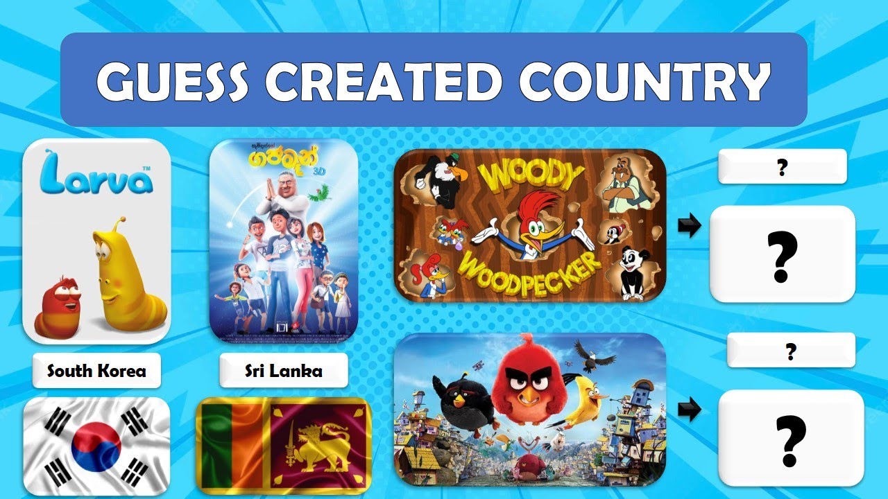 Cartoons From Different Countries Part 2 🧐| #quiz #cartoon #cartoons