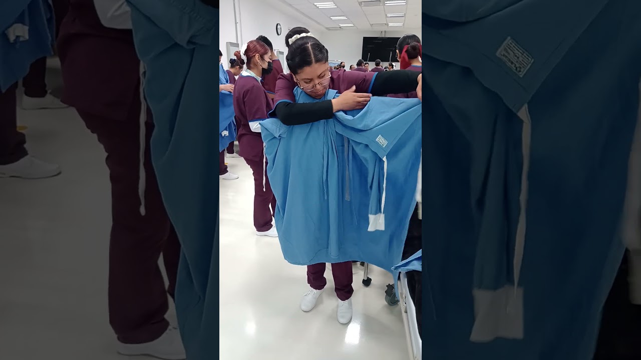 Doblado de Bata Quirúrgica