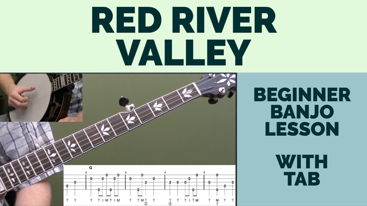 Red River Valley | Урок игры на банджо в стиле блюграсс для начинающих с табулатурой