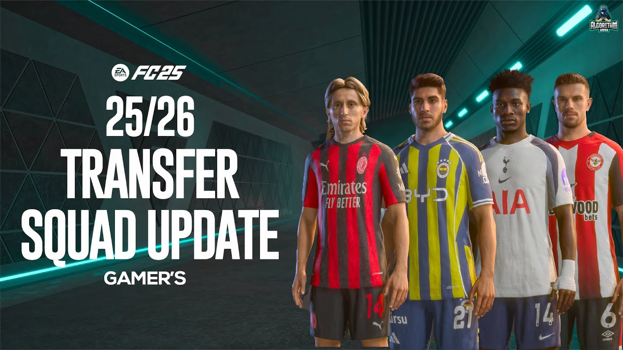 25/26 New Squad Update For FC 25 V1 (New Transfer & Managers)