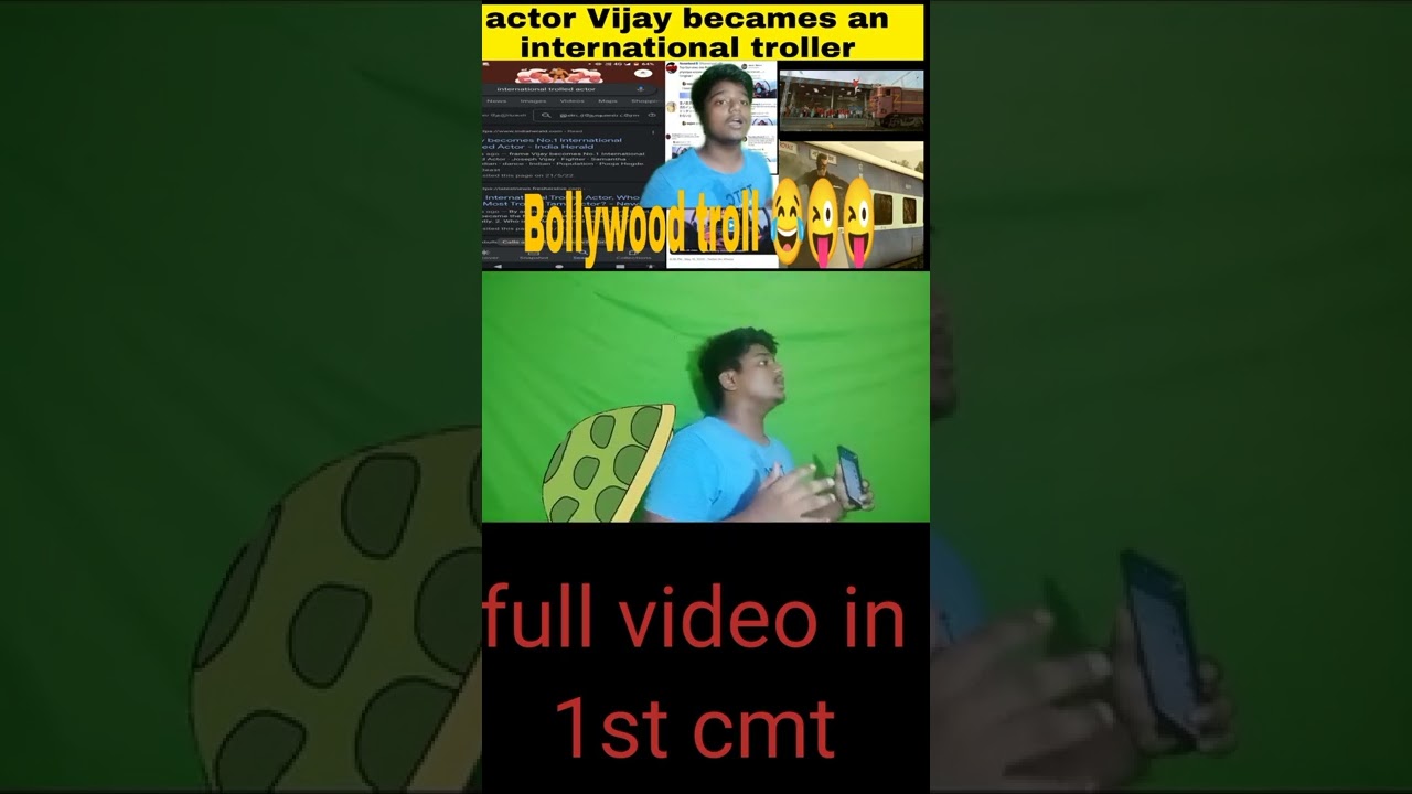 Actor vijay becomes an international troller.                       