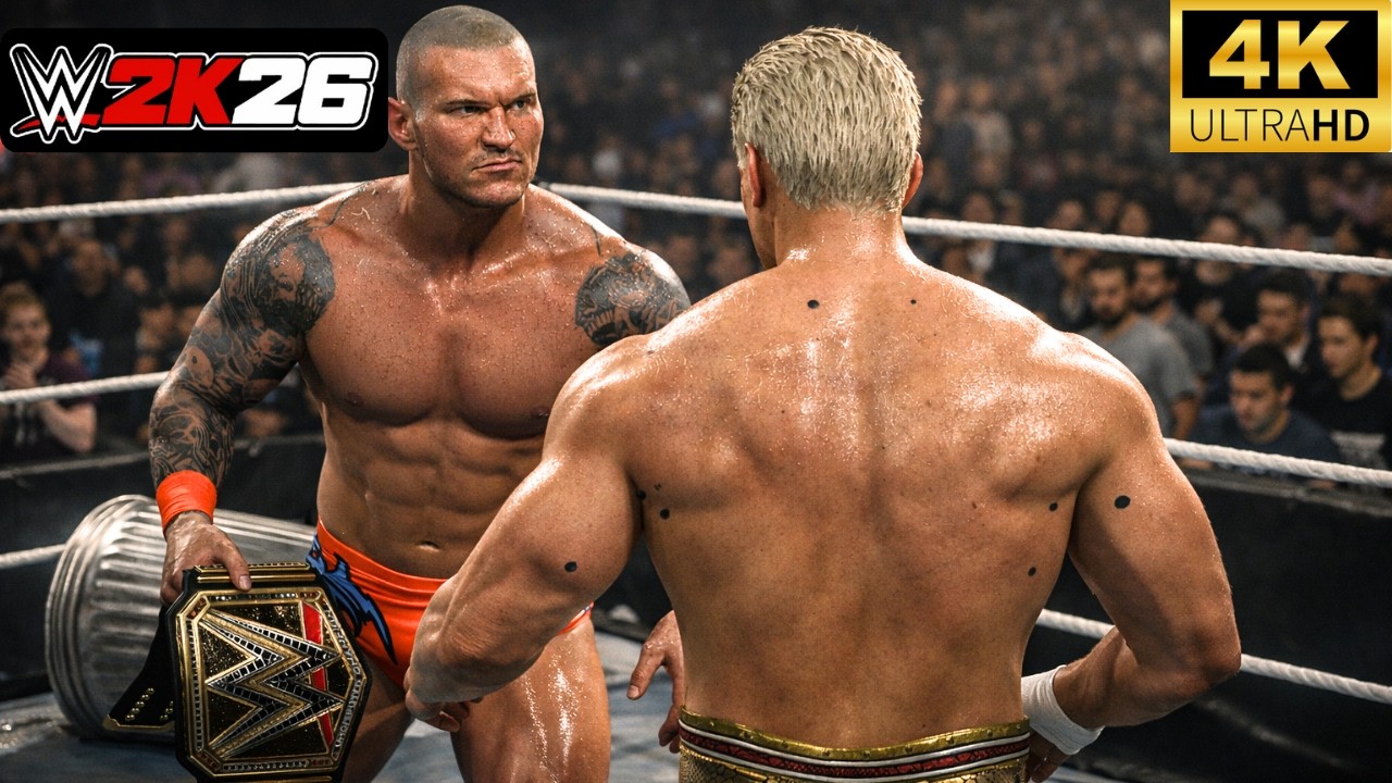 WWE 2K26 - Рэнди Ортон заставляет Коди истекать кровью на WrestleMania