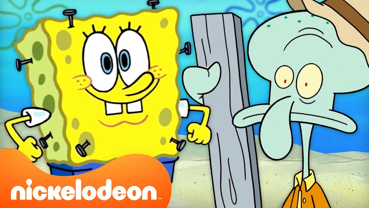SpongeBob and Squidward Build a Ship! 🚢  | SpongeBob | Nickelodeon UK