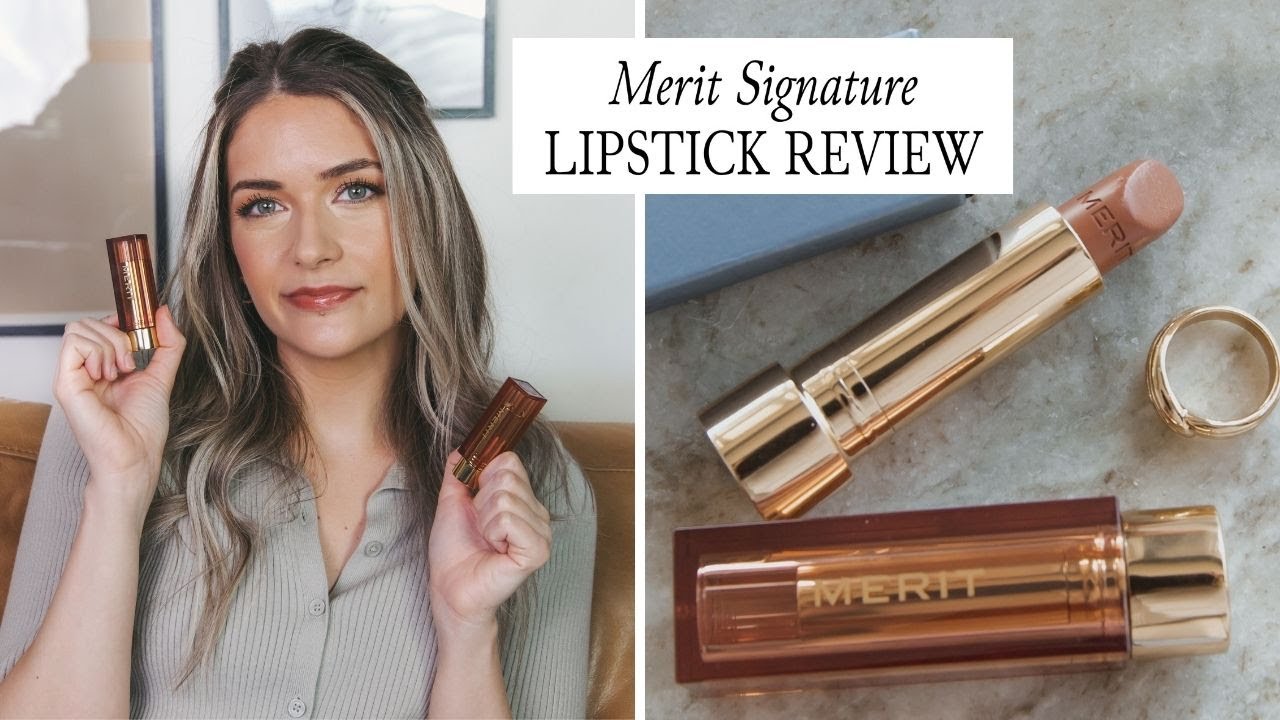 MERIT Signature Lip Lightweight Lipstick Review + Swatches