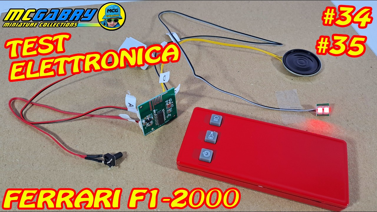 CHE ROMBO😮FERRARI F1-2000 MICHAEL SCHUMACHER CENTAURIA N.34 E 35 TESTIAMO L'ELETTRONICA - MODELLISMO