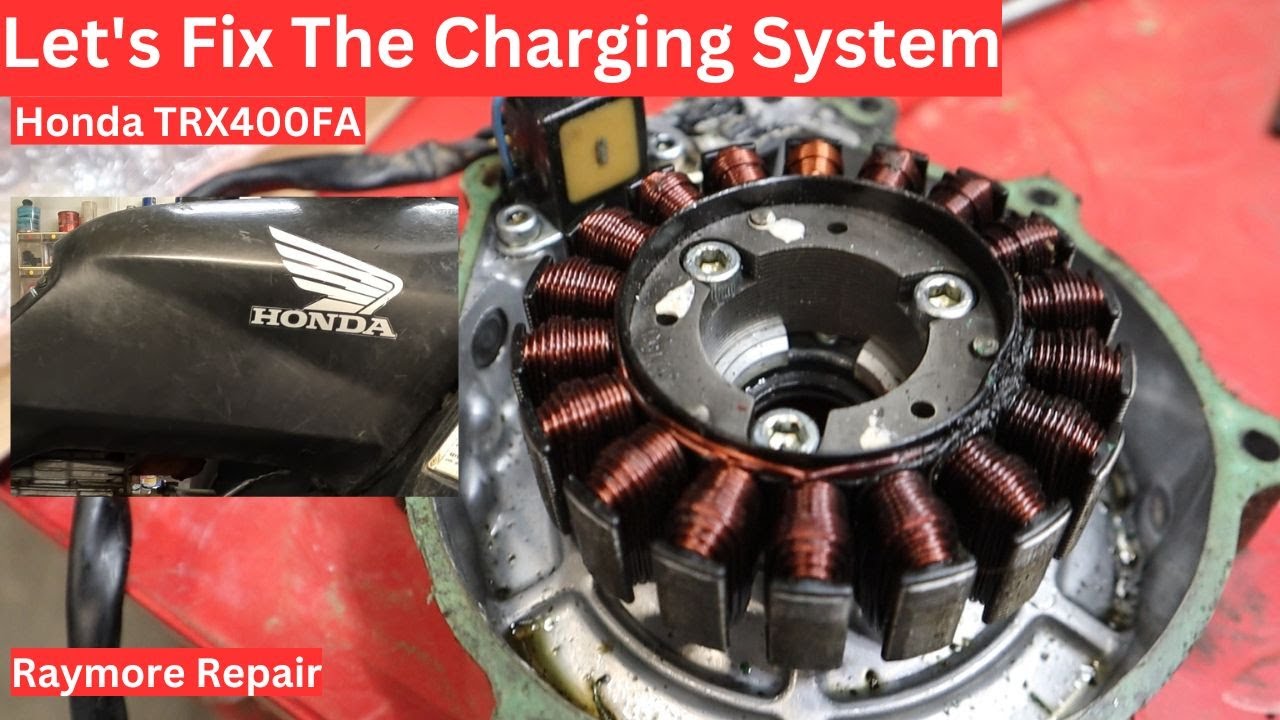 Honda TRX400FA Charging Problems. Let's Repair the Charging System On This Honda Rancher ATV.