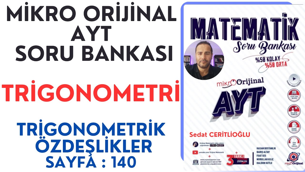 TRİGONOMETRİ | MİKRO AYT SORU BANKASI SYF:140 | #orijinalmatematik #mikroorijinal# yks2024