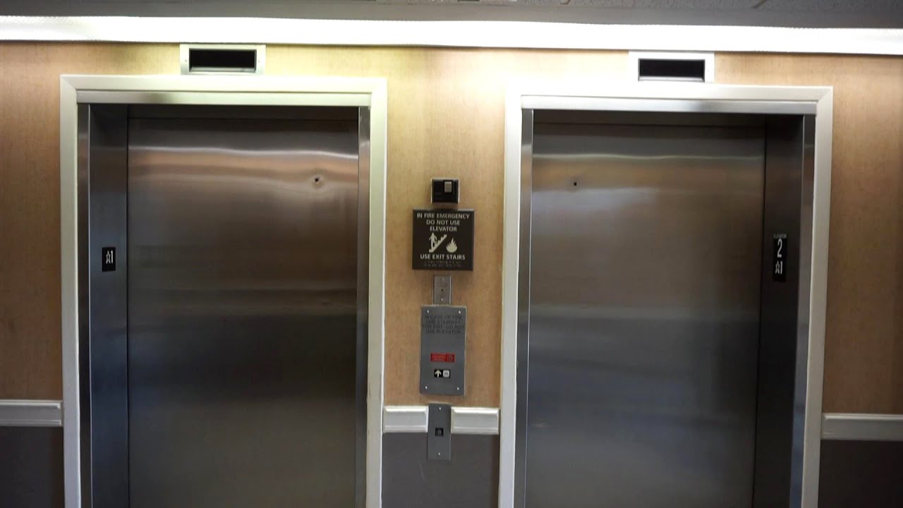 1996 Miami Elevator (Dover) hydraulic elevators @ Hampton Inn Miami-Airport West, Doral, Florida