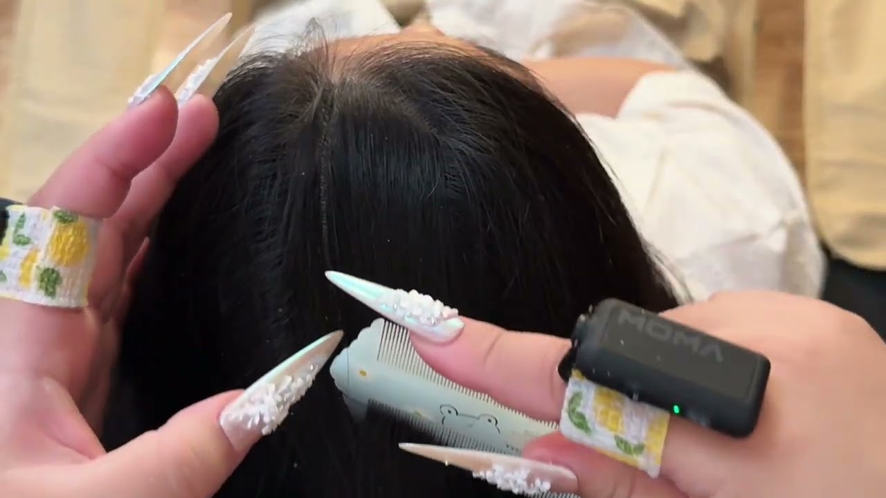 Cola’s ASMR Scalp Care — Gentle Fine-Comb Lines for Deep Relaxation | No Talking
