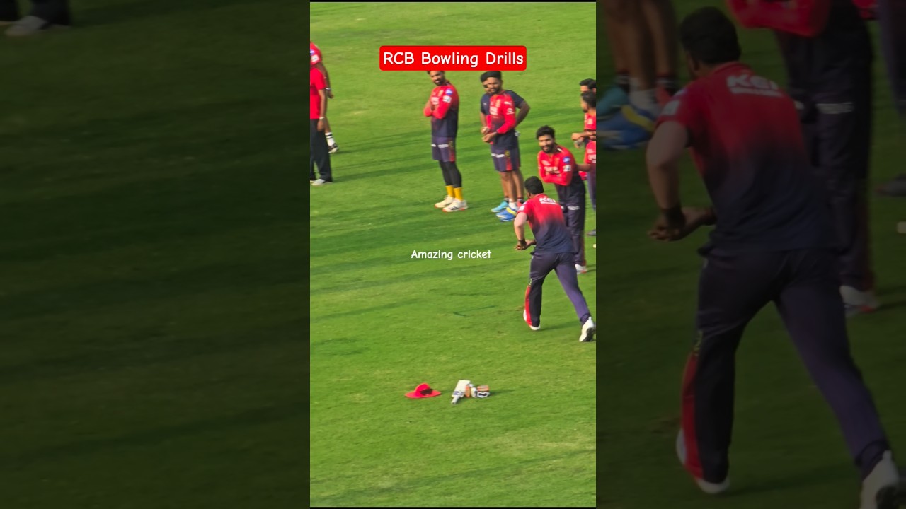 RCB Bowling Drills #shorts #rcb #ipl