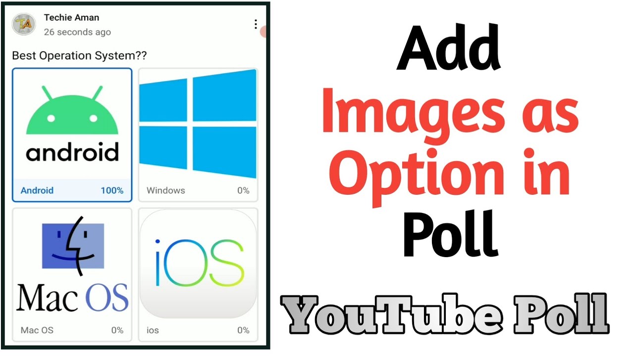 How to Add an Image to your Poll on YouTube || Add image in option of polls