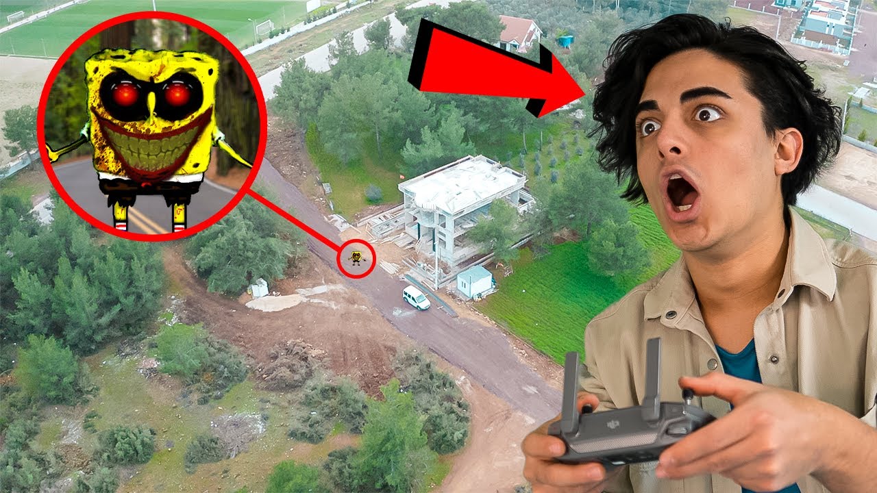 SÜNGERBOB.EXE 'Yİ DRONE İLE YAKALADIM !! (Kovaladı)