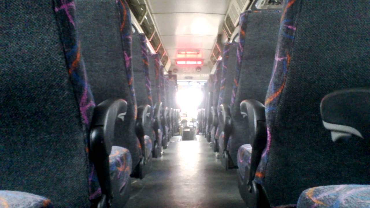 Interior NJT MCI Bus on 139 in Freehold NJ