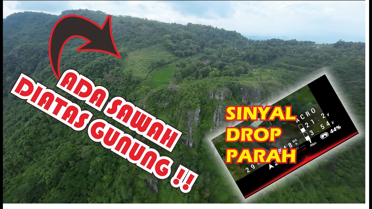 ADA SAWAH DI PUCUK GUNUNG ❗❗❗SINYAL DRONE HILANG DIATAS GUNUNG❓❓BAGAIMANA DRONE BISA KEMBALI❓❓
