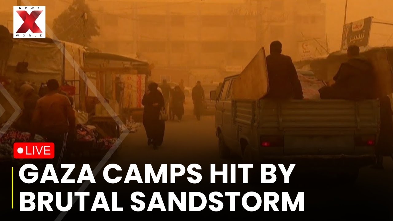 Gaza Sandstorm LIVE: Powerful Sandstorm Tears Through Gaza Camps Sheltering Of Displaced Families