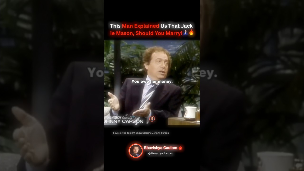 This Man Explained Us That Jackie Mason: Should You Marry! 👰&zwj;♀️🤑🔥 #rich #money #usa #podcast #shorts