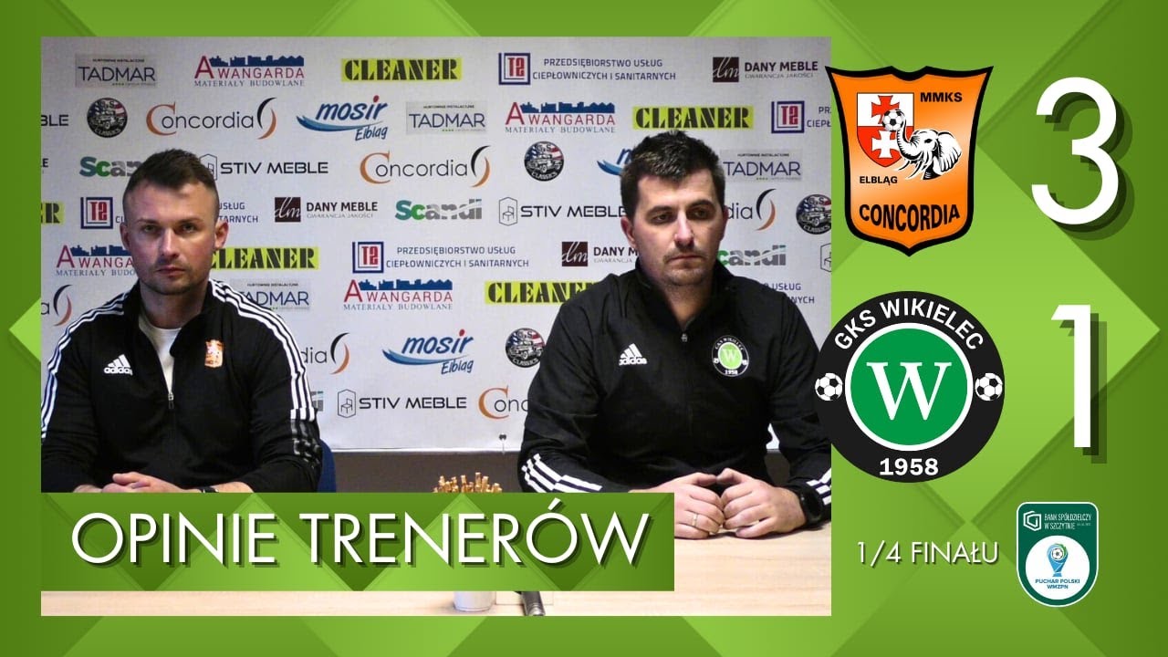 Opinie trenerów po meczu 1/4 finału WPP: Concordia - GKS Wikielec 3:1 (17.4.2024)