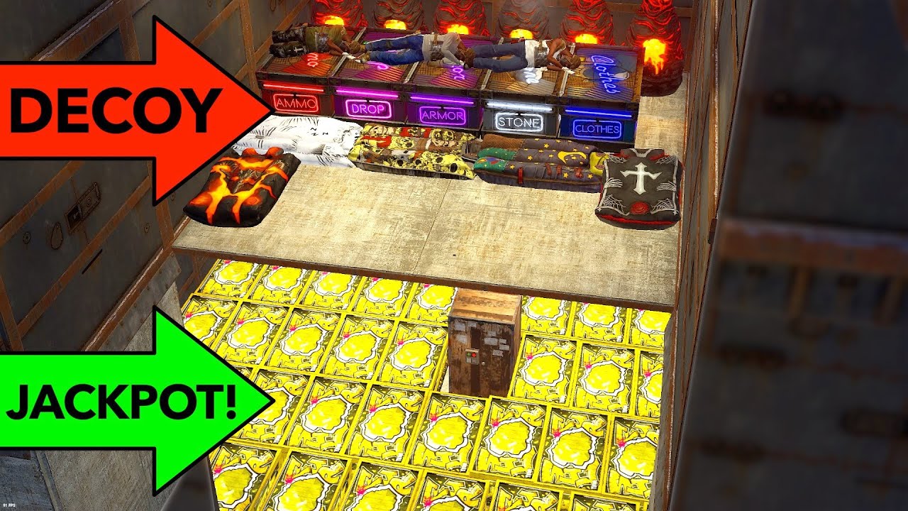 i ACCIDENTALLY raided a SECRET HIDDEN ROOM under a DECOY BASE!!!