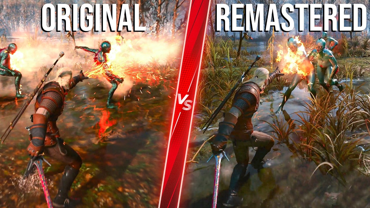The Witcher 3 Remastered против консолей нового поколения &mdash; подробное сравнение! Внимание к детал...