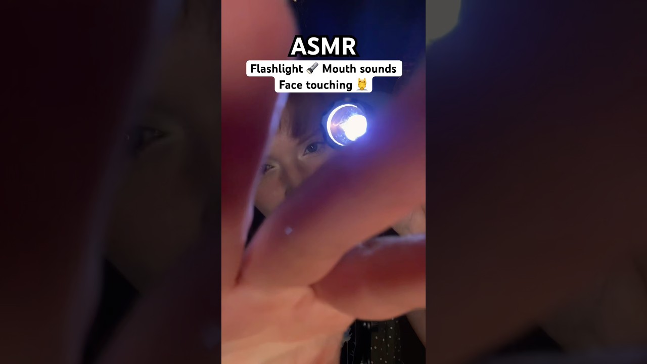 Flashlight ASMR 🔦Clicky mouth sounds,whisper 😴