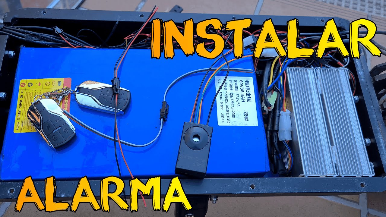 🔧Cómo instalar fácilmente 📢 ALARMA 🔉 por 8€ en 🛴 PATINETE ELÉCTRICO 🛴(Halo Knight, Janobike, Laotie)