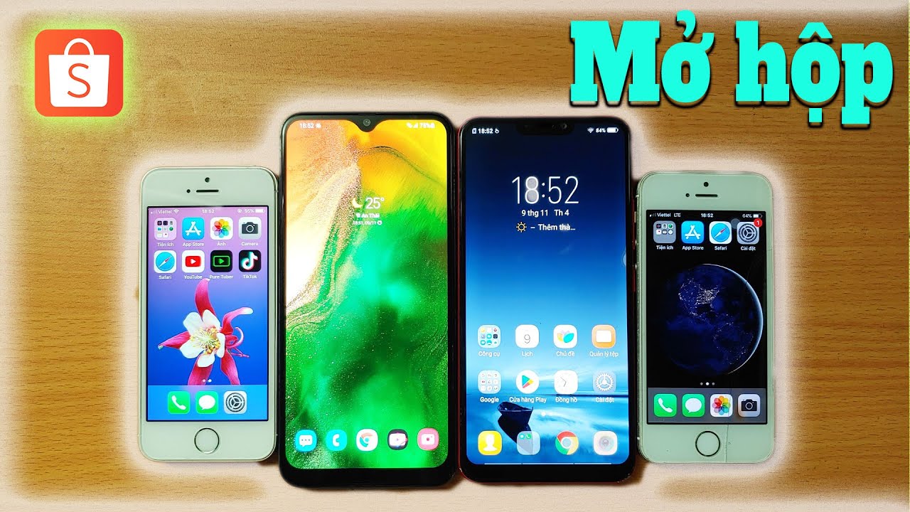 Iphone 5s còn vân tay giá 250k - Mở hộp 4 máy Smartphone giá bèo Test qua khá NGON trong tầm giá ❤️