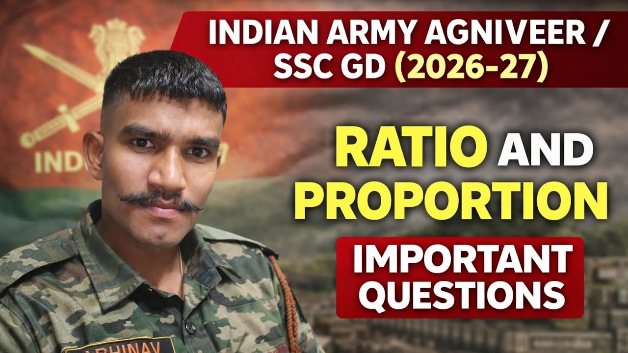 Ratio and proportion ll important questions ll SSC GD 2027-28 PYQ maths by abhinav 😯💯