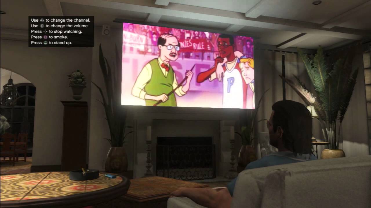 GTA V watching Tv  Gameplay Walkthrough PS3