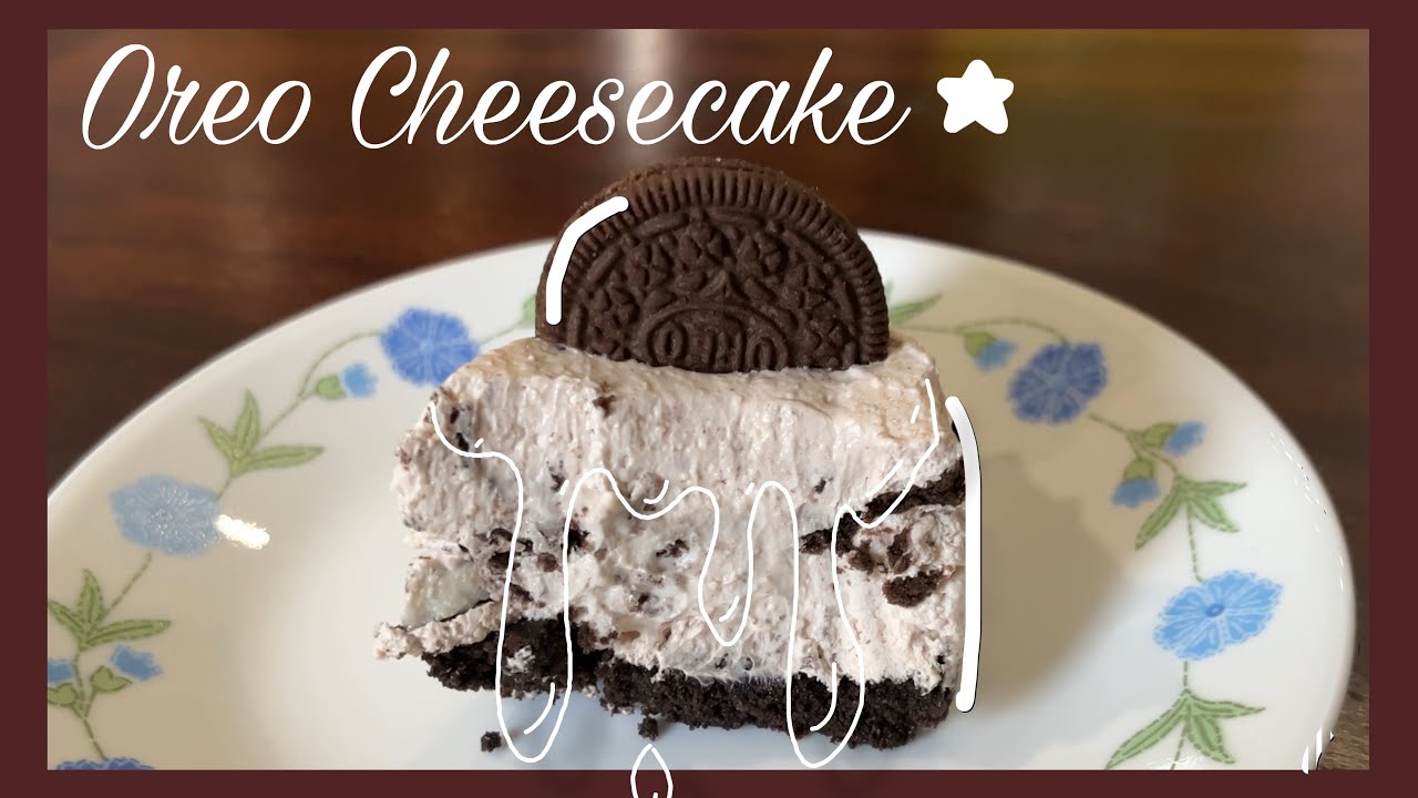 NO BAKE EASY OREO CHEESECAKE🤎🍰#viral #oreocheesecake #explorepage 