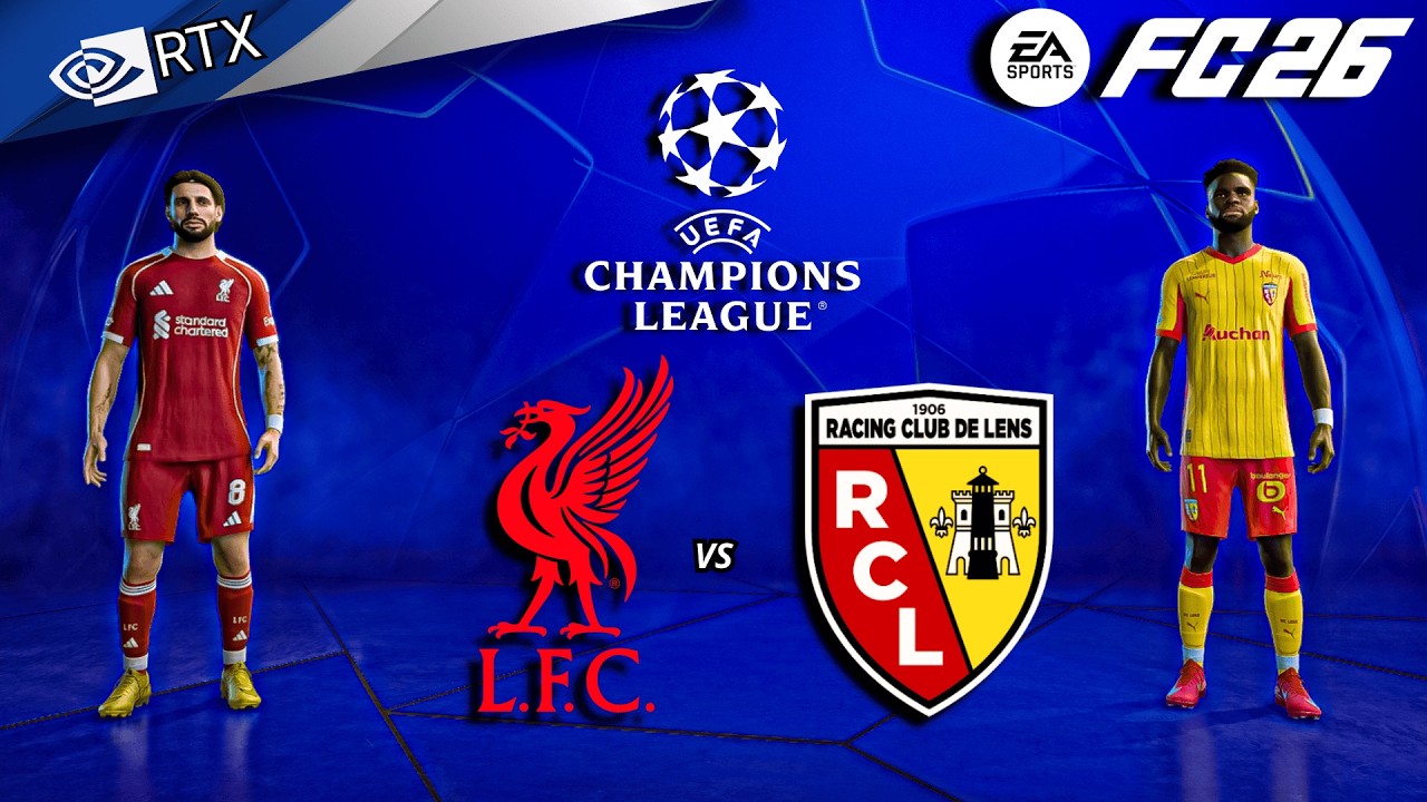 FC 26 - Liverpool vs RC Lens Ft. Ekitike, Salah | Champions League Full Match | PC™ [4K60]