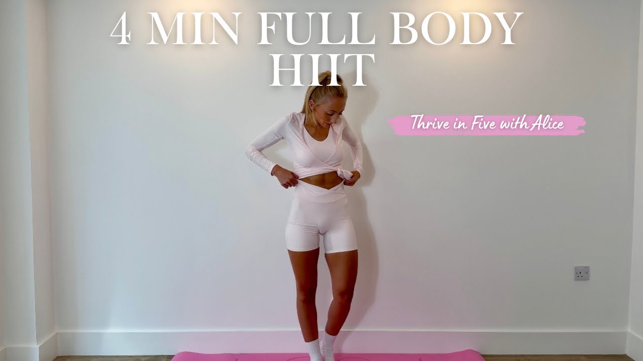 4 Minute Fat Burning HIIT Workout | No Equipment