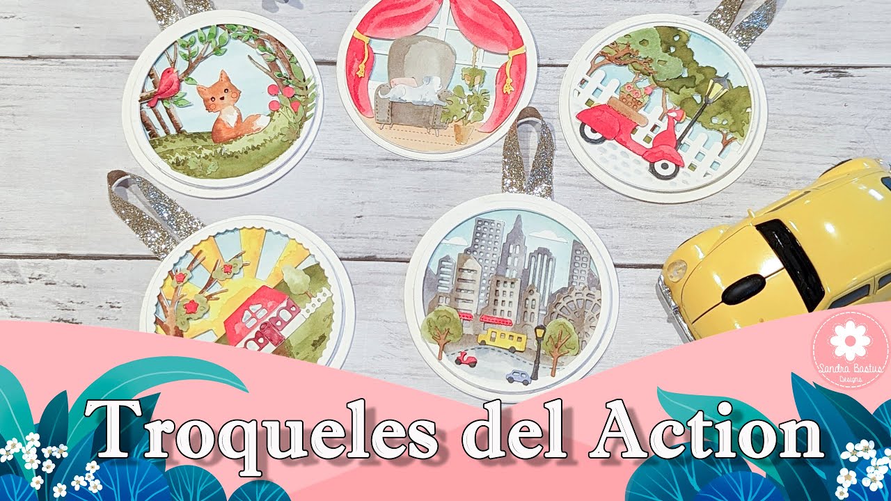 Tags con troqueles del Action